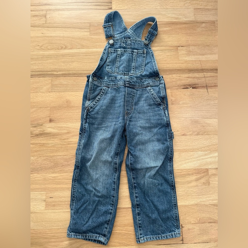 GAP Dark Wash Denim Overalls for Kids